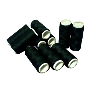 CORBAS HILO DE COSER NEGRO 120YDS x 10u